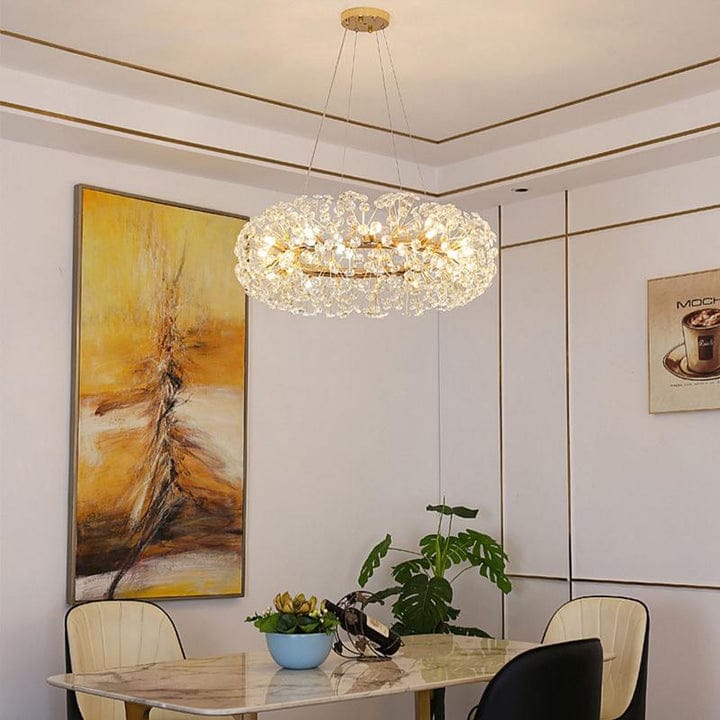 ✨ lustre rond cristal gold – collection eclalux ✨ lustre rond cristal gold – collection eclalux